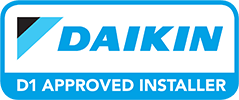 Daikin logo approved installer